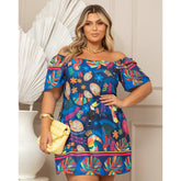 Macaquinho Tropical Plus Size